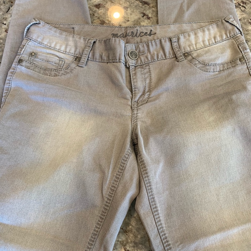 Maurices Large Gray Jeggings